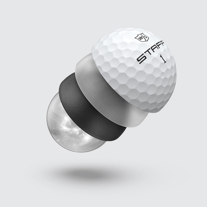 Wilson Ball - Staff Model Weiß inkl. Logo (12 Dutzend = 144 Bälle)